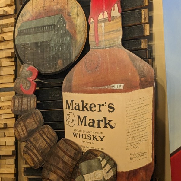Maker's Mark Bottle Display