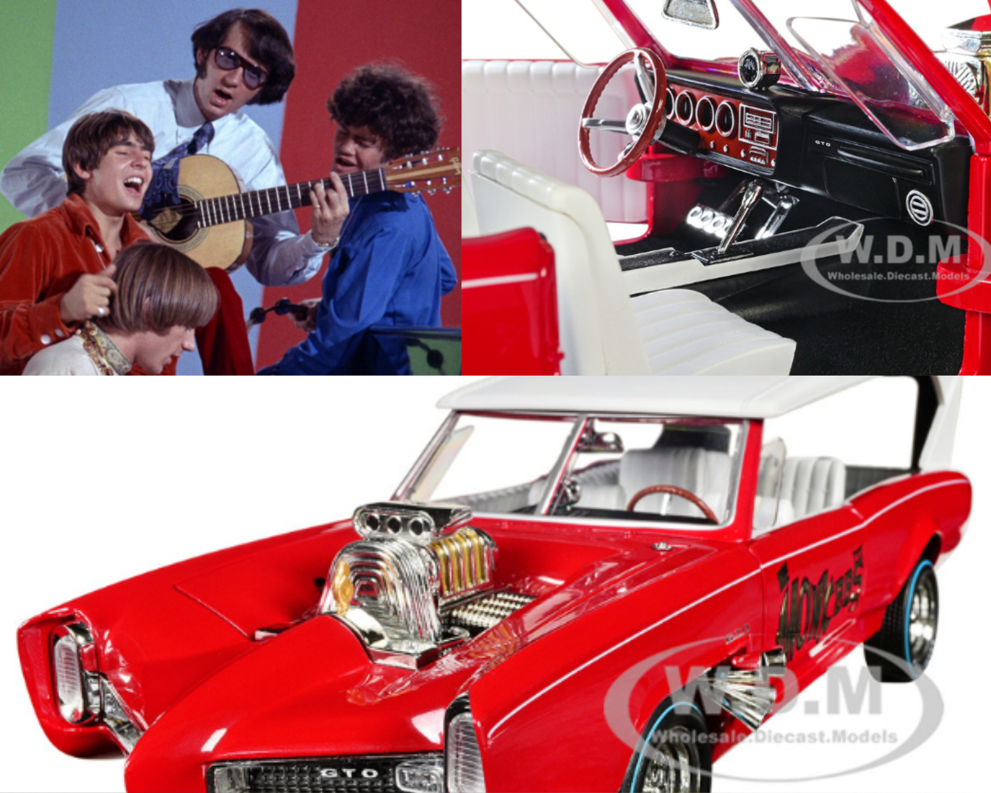 The Monkees with Monkeemobile Collage